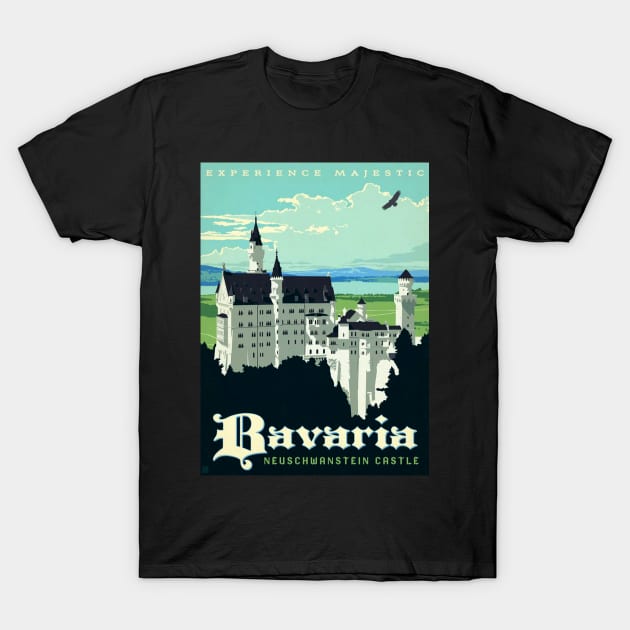 Vintage Travel Poster Art - Bavaria T-Shirt by Starbase79